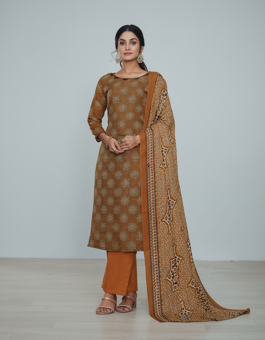 Cotton mix churidar material for daily use