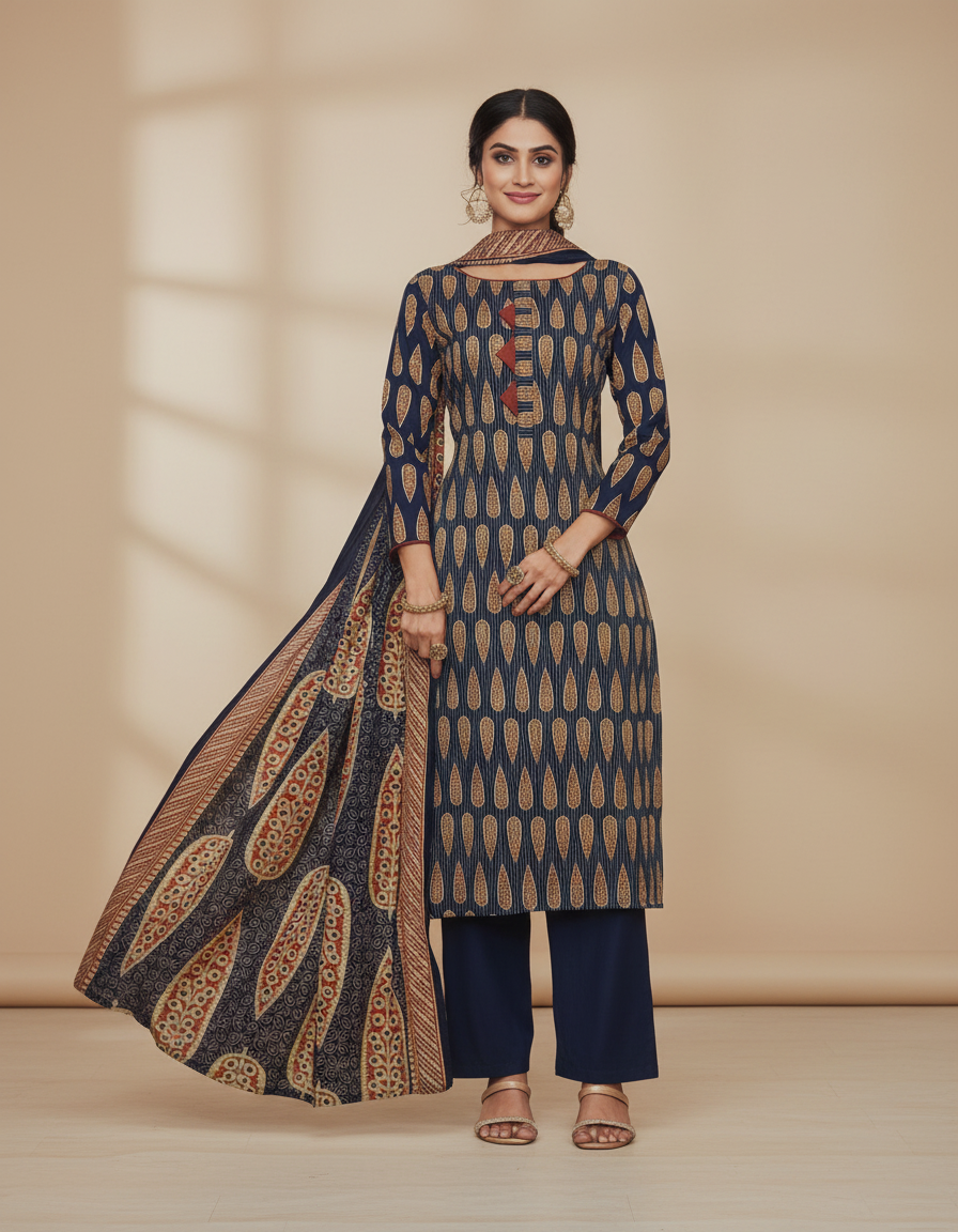 Cotton mix churidar material for daily use