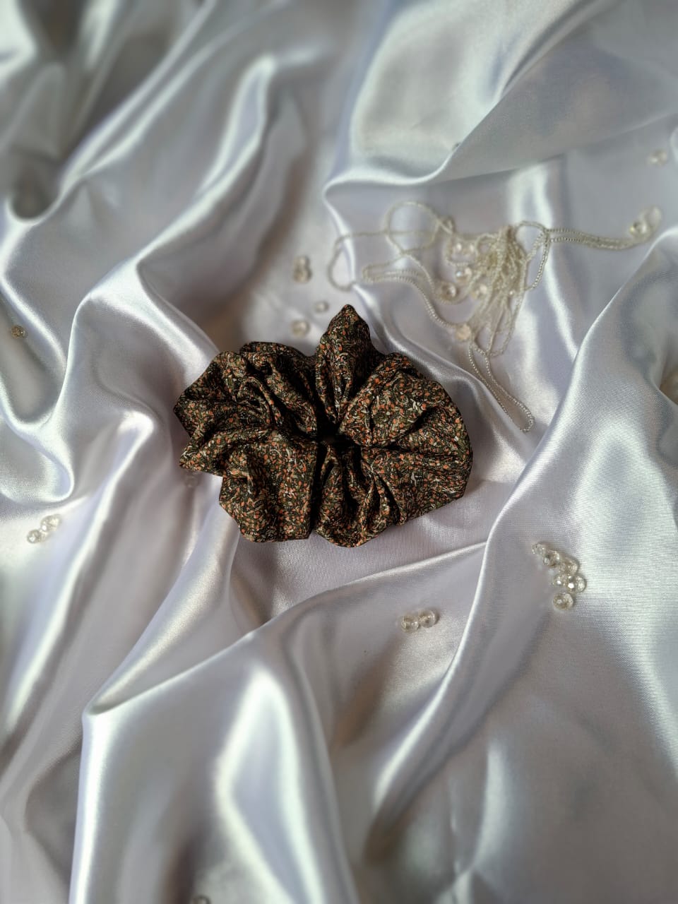 Daily use satin scrunchies.
