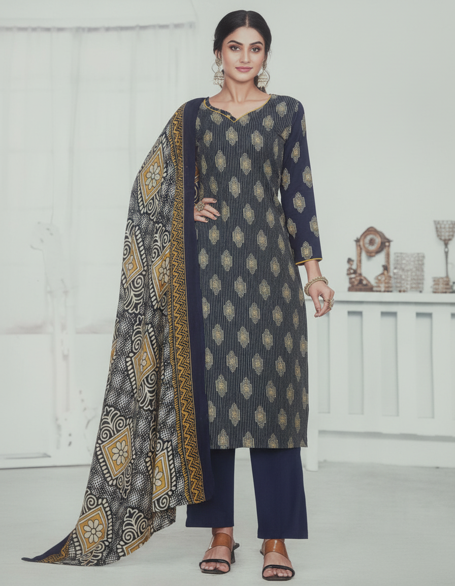 Cotton mix churidar material for daily use