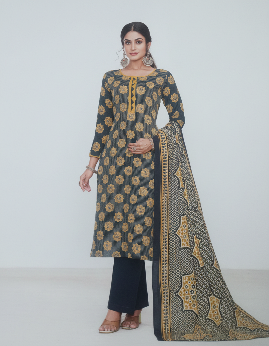 Cotton mix churidar material for daily use