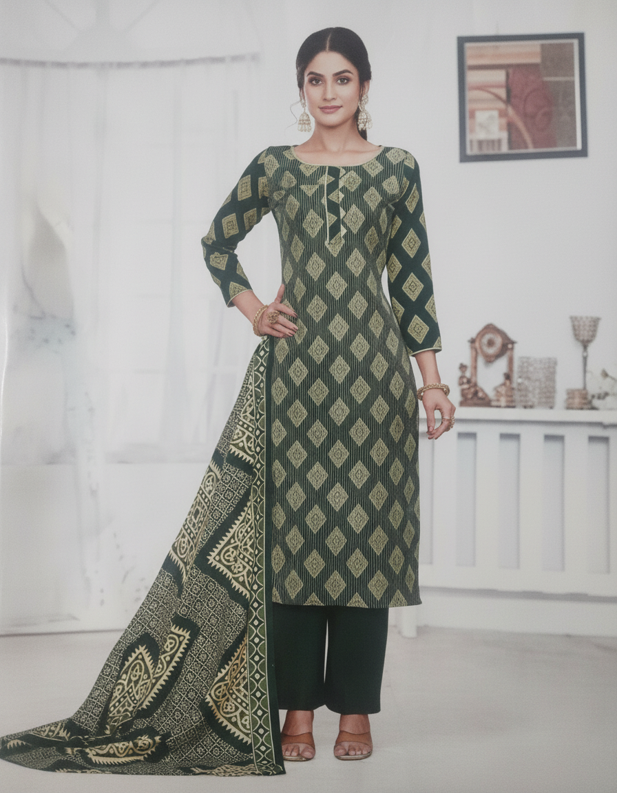 Cotton mix churidar material for daily use